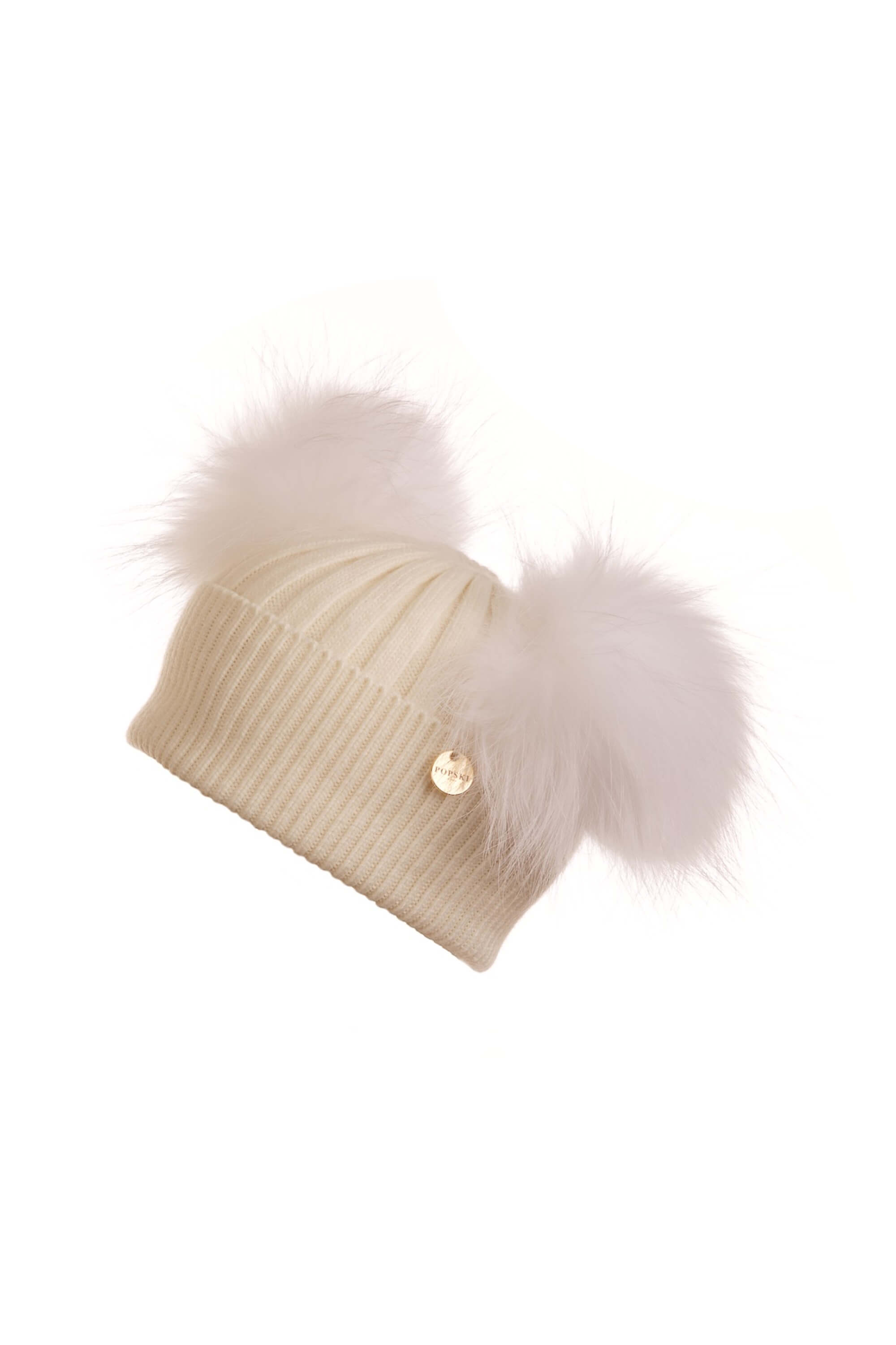 Mini Double Angora Frost Pom Pom Hat – Popski London